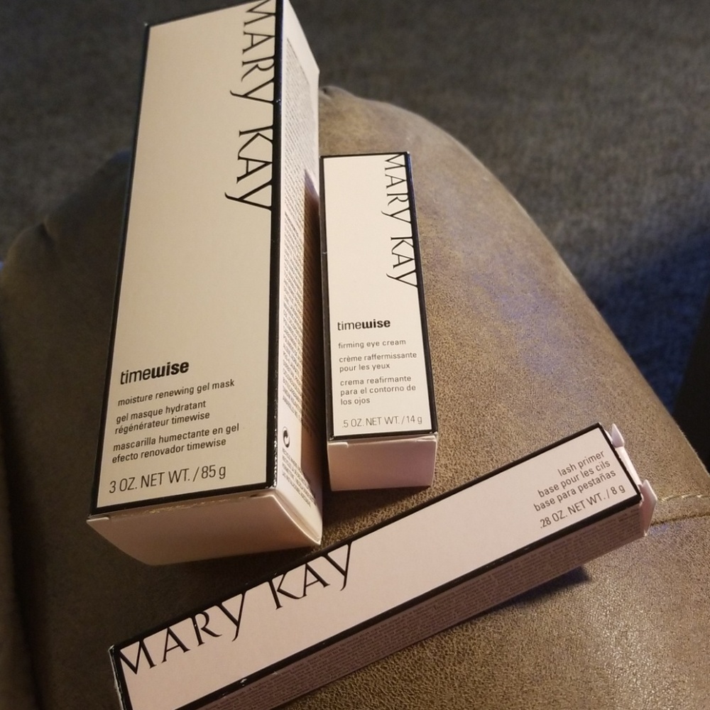 Mary Kay gel mask, eye cream and lash primer